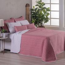 Kit Cobre Leito Casal Padrão 7 Peças Bordado Urbany Hipercal 400 Fios 100% Poliéster - Rosê Kit Cobre Leito Casal Padrão 7 Peças Bordado Urbany Hipercal 400 Fios 100% Poliéster - Rosê