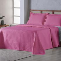Kit Cobre Leito Casal Padrão Bouti Vivaz 3 Peças Ultrassônico Peletizado Pink