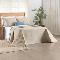 Kit Cobre Leito Casal Percale 200 Fios Todo Bordado Aba Americana Verity 03 Peças