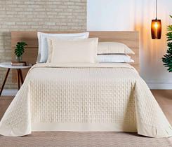 Kit Cobre Leito Casal Queen 03 Peças Madri 200 Fios 100% Algodão