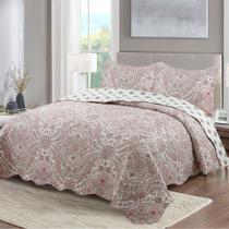 Kit Cobre Leito Casal Queen 2,60m x 2,40m Bouti 3 Peças Ultrassônico Aurora