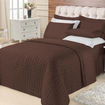 Kit Cobre Leito Casal Queen Top Line 3 Peças 180 Fios Tabaco Kit Cobre Leito Casal Queen Top Line 3 Peças 180 Fios Tabaco