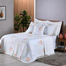 Kit Cobre Leito Casal Queen Top Line Estampado 3 Peças 180 Fios Garden Kit Cobre Leito Casal Queen Top Line Estampado 3 Peças 180 Fios Garden