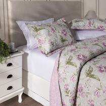 Kit Cobre Leito Colcha 3 Peças Matelassado Dupla Face Aba Americana Boutis Queen