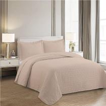 Kit Cobre Leito Colcha Anarruga Nuvem 3 Peças Casal 220x240cm Rosa Peach Sonhare Kit Cobre Leito Colcha Anarruga Nuvem 3 Peças Casal 220x240cm Rosa Peach Sonhare