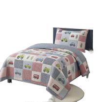 Kit Cobre Leito Colcha Bouti Solteiro Infantil 2 Peças