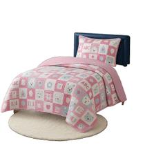 Kit Cobre Leito Colcha Bouti Solteiro Infantil 2 Peças