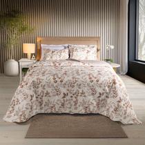 Kit Cobre Leito Colcha Boutis King 3 Peças Matelassado Dupla Face Aba Americana