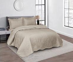 Kit Cobre Leito Colcha Cama Casal 3 Peças Dupla Face 220x240