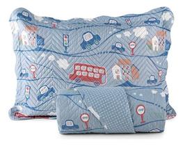 Kit Cobre Leito Colcha Cama Solteiro 2 Peças Percal 150 Fios Boutis Kids