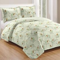 Kit Cobre Leito Colcha Casa Scarpa Mix Queen Estampado Dupla Kit Cobre Leito Colcha Casa Scarpa Mix Queen Estampado Dupla