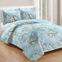 Kit Cobre Leito Colcha Casa Scarpa Mix Queen Estampado Dupla Kit Cobre Leito Colcha Casa Scarpa Mix Queen Estampado Dupla