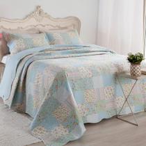 Kit Cobre Leito Colcha Casa Scarpa Mix Queen Estampado Dupla Kit Cobre Leito Colcha Casa Scarpa Mix Queen Estampado Dupla