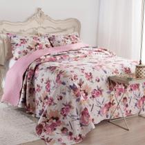 Kit Cobre Leito Colcha Casa Scarpa Mix Queen Estampado Dupla Kit Cobre Leito Colcha Casa Scarpa Mix Queen Estampado Dupla