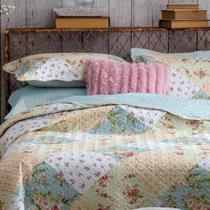 Kit Cobre Leito Colcha Casa Scarpa Mix Queen Estampado Dupla Kit Cobre Leito Colcha Casa Scarpa Mix Queen Estampado Dupla