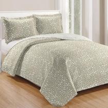 Kit Cobre Leito Colcha Casa Scarpa Mix Queen Estampado Dupla Kit Cobre Leito Colcha Casa Scarpa Mix Queen Estampado Dupla