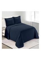 Kit Cobre Leito Colcha Casal Camesa Loft