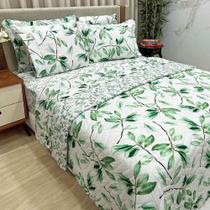 Kit Cobre Leito Colcha E Lençol Topázio King Dupla Face 7