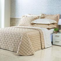 Kit Cobre Leito Colcha Garland Super King 100% Algodão 400 Fios Acetinado Bordado 5 Peças - Bege Kit Cobre Leito Colcha Garland Super King 100% Algodão 400 Fios Acetinado Bordado 5 Peças - Bege