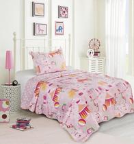 Kit Cobre Leito Colcha Kids Solteiro 2 Peças Infantil Jovem Adolescente