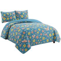 Kit Cobre Leito Colcha King Boutik Dupla Face Estampa 22 Kit Cobre Leito Colcha King Boutik Dupla Face Estampa 22