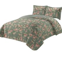 Kit Cobre Leito Colcha King Boutik Dupla Face - Estampa 51 - 100% Poliéster