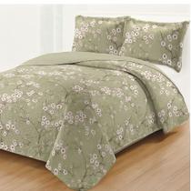 Kit Cobre Leito Colcha King Boutik Dupla Face - Estampa 52 - 100% Poliéster