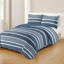 Kit Cobre Leito Colcha King Boutik Dupla Face - Estampa 65 - 100% Poliéster Kit Cobre Leito Colcha King Boutik Dupla Face - Estampa 65 - 100% Poliéster