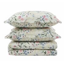 Kit Cobre Leito Colcha Magnus Casal 3 Peças Dupla Face Estampado Floral - Primavera Azul - 100% Poliéster Kit Cobre Leito Colcha Magnus Casal 3 Peças Dupla Face Estampado Floral - Primavera Azul - 100% Poliéster