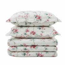 Kit Cobre Leito Colcha Magnus Solteiro 2 Peças Dupla Face Estampado Floral - Brisa Rosa - 100% Poliéster Kit Cobre Leito Colcha Magnus Solteiro 2 Peças Dupla Face Estampado Floral - Brisa Rosa - 100% Poliéster