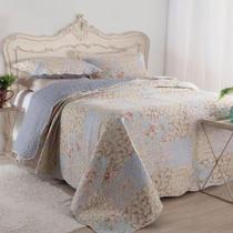 Kit Cobre Leito Colcha Mix Queen Estampado 3 Peças - Beth Kit Cobre Leito Colcha Mix Queen Estampado 3 Peças - Beth