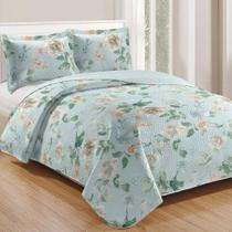 Kit Cobre Leito Colcha Mix Queen Estampado 3 Peças - Marli Kit Cobre Leito Colcha Mix Queen Estampado 3 Peças - Marli