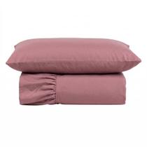 Kit Cobre Leito Colcha Mobi Solteiro 2 Peças 100% Poliéster Micropercal 400 Fios Macio Rosê Clara Kit Cobre Leito Colcha Mobi Solteiro 2 Peças 100% Poliéster Micropercal 400 Fios Macio Rosê Clara