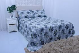 Kit Cobre Leito Colcha Para Cama Casal Queen 3 Pçs Com Viés