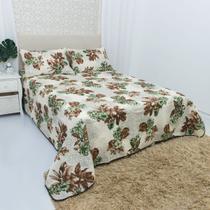 Kit Cobre Leito Colcha Para Cama Casal Queen 3 Pçs Com Viés - TERRA DECOR