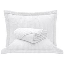 Kit Cobre Leito Colcha Pequim King Dupla Face 3 Peças Branco Kit Cobre Leito Colcha Pequim King Dupla Face 3 Peças Branco