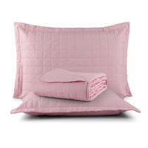 Kit Cobre Leito Colcha Queen 3 Peças 200 Fios 100% Algodão Classic