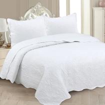 Kit Cobre-Leito Colcha Queen 3pçs 2,40m x 2,60m Dupla Face