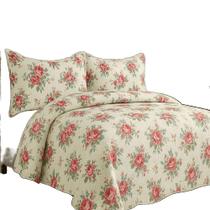 Kit Cobre Leito Colcha Queen Boutik Dupla Face Estampa 36