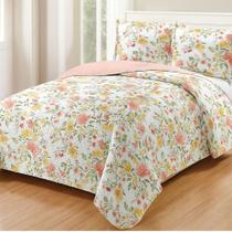 Kit Cobre Leito Colcha Queen Boutik Dupla Face - Estampa 49- 100% Poliéster