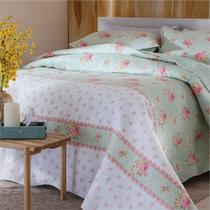 Kit Cobre Leito Colcha Queen Boutik Dupla Face - Estampa 58 - 100% Poliéster