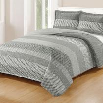 Kit Cobre Leito Colcha Queen Boutik Dupla Face - Estampa 69 - 100% Poliéster Kit Cobre Leito Colcha Queen Boutik Dupla Face - Estampa 69 - 100% Poliéster