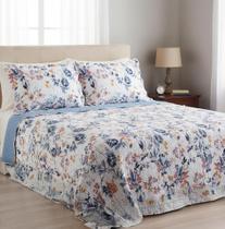 Kit Cobre Leito Colcha Queen Dupla Face Premium 3 Peças Casa Dona