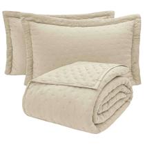 Kit Cobre Leito Colcha Ryviera Casal Dupla Face 3 Peças Kit Cobre Leito Colcha Ryviera Casal Dupla Face 3 Peças