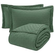 Kit Cobre Leito Colcha Ryviera Queen Dupla Face 3 Peças Kit Cobre Leito Colcha Ryviera Queen Dupla Face 3 Peças