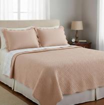 Kit Cobre Leito Colcha Solteiro Casal Queen King Dupla Face Casa Dona