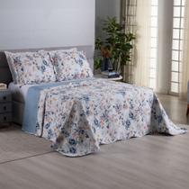 Kit Cobre Leito Colcha Solteiro Casal Queen King Dupla Face Casa Dona