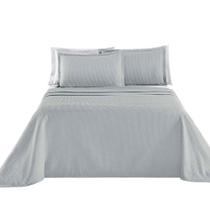 Kit Cobre Leito Colcha Sorento King 3 Peças Piquet 100% Algodão Premium - Cinza