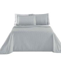 Kit Cobre Leito Colcha Sorento Queen 3 Peças Piquet 100% Algodão Premium - Cinza