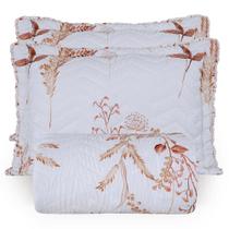 Kit Cobre Leito Colcha Topázio King Dupla Face 3 Peças Bordô